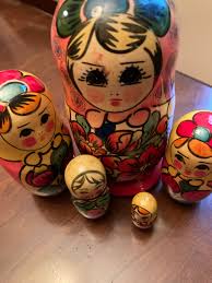 Vintage Matryoshka Dolls, Set of 5 Hand Decorated From 1967 ...