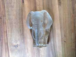 Vintage Viking Glass Handmade Glass Elephant Figurine ...