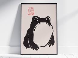 Buy Matsumoto Hoji - Frog Japan Art Poster Woodblock Print, Vintage Wall Art, Ideal Home Decor or Gift Print Online in India - Etsy