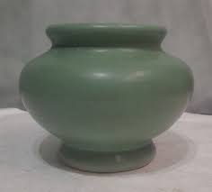 Gorgeous Antique Brush-McCoy Pottery Classic Urn Planter w/ Matte Green Glaze | eBay