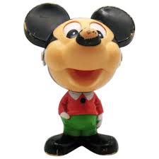 Vintage hard Plastic Mickey Mouse Toy Says Phrases when ...