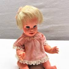 Vintage 1966 Mattel Cheerful Tearful Drink and Wet Doll. 6" Tall Rubber Doll is Jointed, Drinks and It Expels Out the Foot. - Etsy