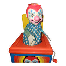 Vintage Jack In The Music Box 1976 Mattel Clown Pop Goes The Weasel | eBay