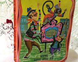 Mattel Merry Music Box 1953 RARE Vintage Musical Tin Toy ...