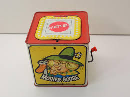 Vintage 1971 Mattel Jack in the Box Mother Goose Little Bo ...
