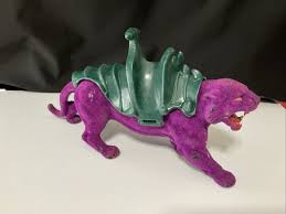 Rare Vintage He-man Purple Panther Tiger With Saddle No ...