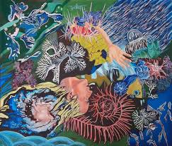 science and freeze with self portrait Painting by Patricia ...