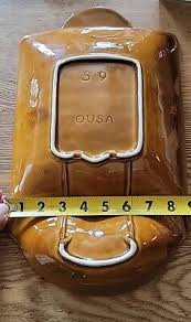 VTG USA POTTERY CHEESE BACON DIP PLATTER PLATE RECIPE SERVER | eBay