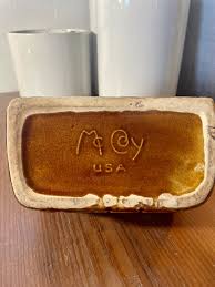 1954 Vintage Mccoy Pottery Village Smithy Planter Traditional Colors Mark #7 USA - Etsy