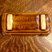 Brush Pottery Vase Planter Vintage Ribbed USA Honey Brown Rectangle Indoor Pot F-562 Mid Century 1950's - Etsy