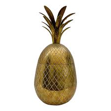Hollywood Regency Midcentury Modern Brass Large Pineapple ...