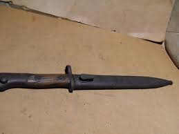 Vintage Unmarked Military Bayonet Fixed Blade Knife With Sheath AS PICTURED | eBay