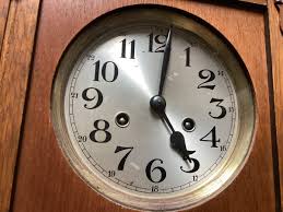 Antique German Mauthe Wall Clock With Key & Pendulum ...