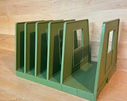 Vintage Avocado File Divider Midcentury Green Plastic Desk ...