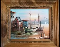 Spectacular Original Oil Painting by Max Savy With ...