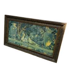 Maxfield Parrish “Garden of Allah” Crane Lithograph 1918, Framed | Chairish