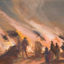 Carl Oscar Borg - Gathered by the Easter Fire, Dalsland For Sale at 1stDibs