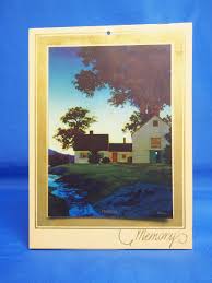 Vintage Maxfield Parrish Memory Calendar, "Twilight" | eBay