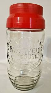 Anchor Hocking Advertising Maxwell House Coffee Glass Jar ...