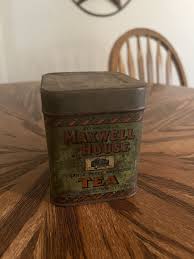 Vintage Maxwell House 4oz Pound Tea Tin Can w/Lid Empty | eBay