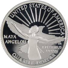 2022 S Maya Angelou American Women Quarter .999 Silver 25c ...