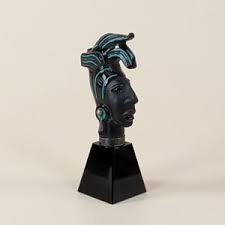 Carved Black Obsidian Onyx Mayan Indian King Pacal / Pakal Sculpture Bust Jewelled With Turquoise Headband & Sterling Silver Collars Mexican - Etsy Canada