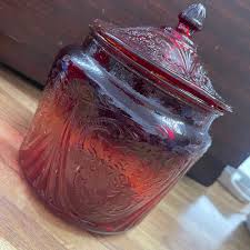 DM100 Vintage Red 2pc Biscuit Jar | Dothan Mercantile