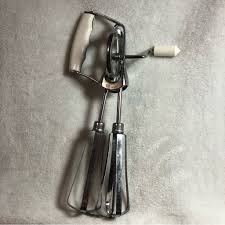 Vintage | Kitchen | Vintage Stainless Steel Manual Hand Mixer ...