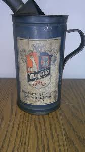 vintage early design Maytag motor oil can w/ pour spout & w ...