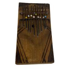 🥝 METAL WOOD WOODEN Kalimba Thumb Piano Harp Relaxing Tone ...