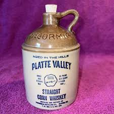 McCormick Platte Valley Corn Whiskey Jug W/ Cork Made in Missouri 4/5 Quart | eBay