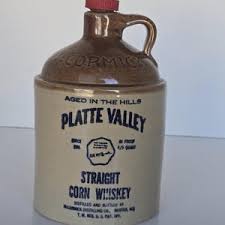 Vintage Half Pint 1977 Mccormick Platte Valley Straight Corn Whiskey Empty Stoneware Jug, Collectible Liquor Bottle, Barware Decoration - Etsy Canada