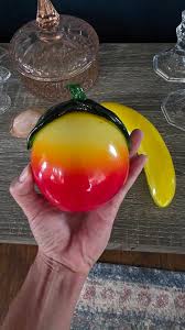 How to tell if glass fruit are genuine or productions?