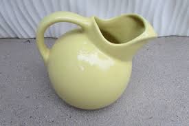 Vintage Coorsite Pitcher Made in the USA No 190 Yellow Ball Pitcher Heavy Ceramic Pottery MCM Retro Dishes - Etsy