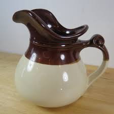 McCoy Pitcher 7515 Brown Drip Glaze Pottery Vintage USA EUC ...