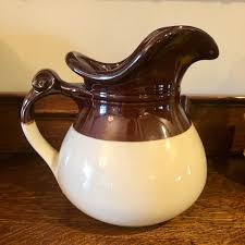 Vintage Mccoy Fruit Festival Pitcher: 1970s Brown Drip ...