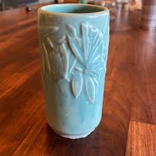 McCoy USA | Art | Mccoy Aqua Butterfly Vase 8 Tall | Poshmark