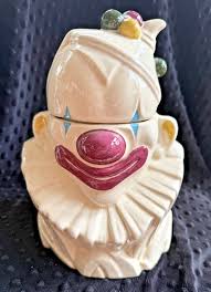 Vintage 1940's McCoy Clown Cookie Jar Great Coloring! | eBay