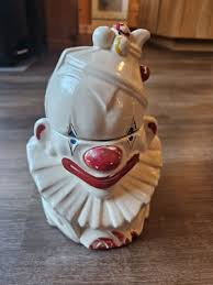 Vintage McCoy 1940s Clown Face Bust Cookie Jar | eBay