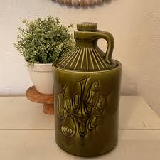 Vintage Ceramic Mccoy Olive Green Cookie Jar - Etsy