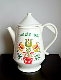 Massive McCoy Pottery Coffee Pot Cookie Jar Tulips Flowers ...