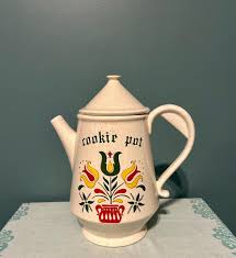 Vintage Mccoy Cookie Jar and Lid Shaped Like Coffee Pot With ...