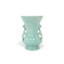 Set of 6 Vintage McCoy Planters and Vases in Green | Chairish