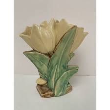 Early 20th Century McCoy Tulip Vase | Chairish