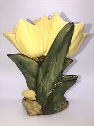 Vintage 1950's McCoy Pottery Tulip Vase 8” x 7” | eBay