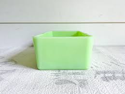 Vintage Jadeite Refrigerator Dish; Jade-ite Rectangle Leftover Dish, Loaf Pan; Jadite Mint Green Milk Glass; Depression Era Kitchen Storage - Etsy