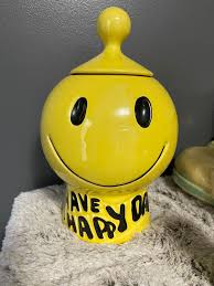 CJ-001. RARE McCoy Smiley Face Happy Day Cookie Jar ...