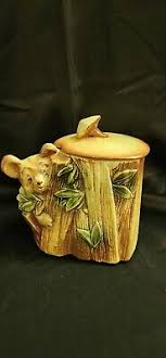 Mid Century McCoy Ceramic Adorable Koala Bear on Tree Cookie ...