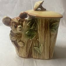 Vintage McCoy Honey Bear Tree Cookie Jar | eBay