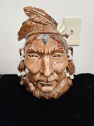 Vintage McCoy Pontiac Indian Cookie Jar - Very Nice! | eBay